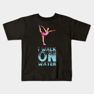 I Walk On Ice - Figure Skating Gift Kids T-Shirt